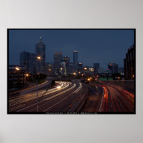 Atlanta Skyline at Dusk Print