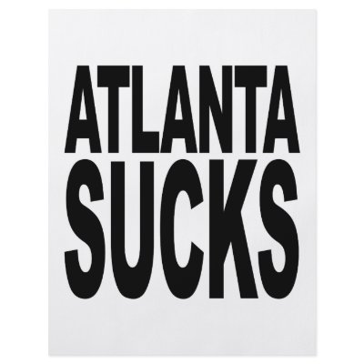 Atlanta Sucks Personalized Flyer by MyShirtSucks