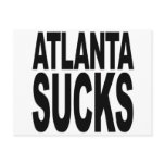 Atlanta Sucks Postcards