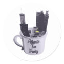 Atlanta Tea Party Cup with city stickers
