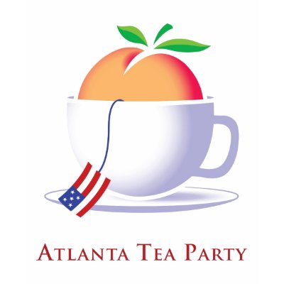 Atlanta Tea Party Logo with Peach Shirt by atlantateaparty