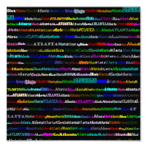 Atlanta Text Design I Photo Print