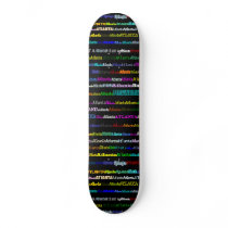 Atlanta Text Design I Skateboard
