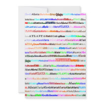 Atlanta Text Design II Invitation