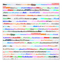 Atlanta Text Design II Photo Print