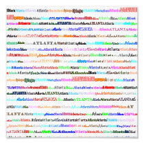 Atlanta Text Design II Photo Print