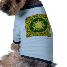 Atlantean Gold on Green Dog Shirt