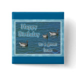 Atlantic Brant Geese Boss Birthday Pin
