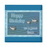 Atlantic Brant Geese Boss Birthday Magnets