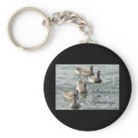 Atlantic Brant Geese Season's Greetings Series keychains