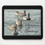 Atlantic Brant Geese Season's Greetings Series Mousepads
