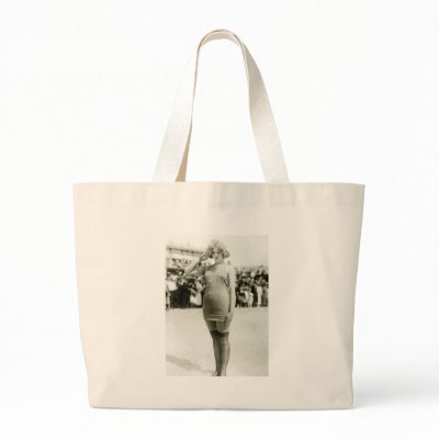 Atlantic City Beauty, early 1900s Tote Bags by Photoblog