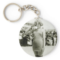 Atlantic City Beauty, early 1900s Key Chain