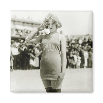 Atlantic City Beauty, early 1900s Fridge Magnet by Photoblog