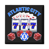 ATLANTIC CITY REFRIGERATOR MAGNET