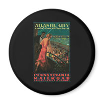 Atlantic City Pennsylvania Railroad Fridge Magnets