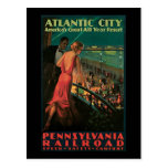 Atlantic City Pennsylvania Railroad Post Card