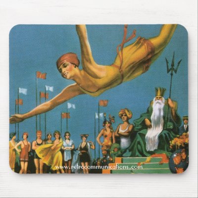 Atlantic City Poster Mousepad by RetroCommunications