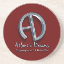 Atlantic Dreams 3D Logo Coaster