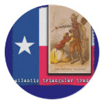 Atlantic Triangular Trade Texas Protest Tshirt stickers
