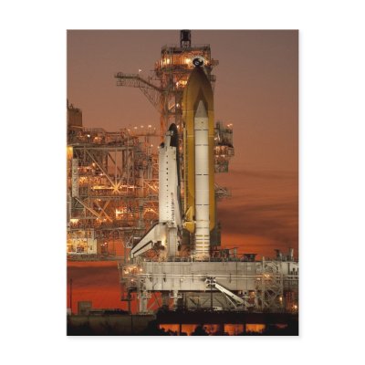 Atlantis awaiting the mission into space post card by Nasaworld