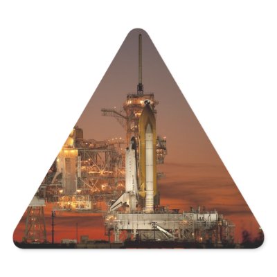 Atlantis awaiting the mission into space sticker by Nasaworld