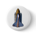 Atlantis Space Shuttle Pinback Button