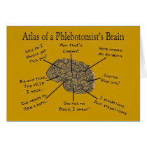 Atlas of a Phlebotomist's Brain Greeting Cards