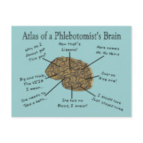Atlas of a Phlebotomist's Brain Postcard