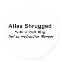 Atlas Shrugged Warning Stickers