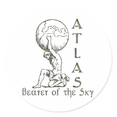 Atlas Sticker by nakedzealot