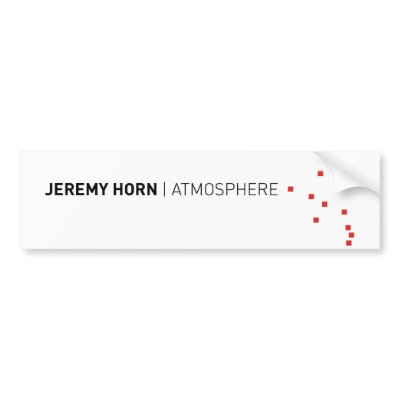 Atmosphere Bumper Sticker by jeremy_horn