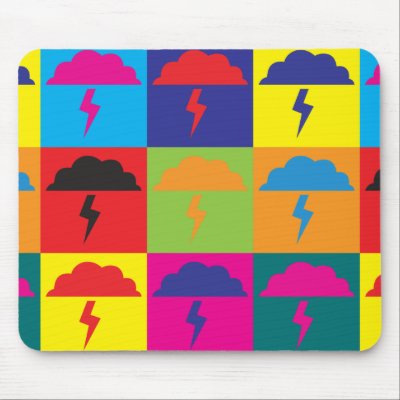 Atmospheric Sciences Pop Art Mouse Mat by sciencewillprevail