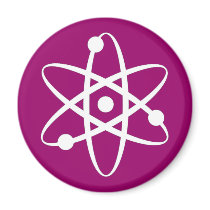 atom fridge magnet