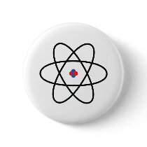 Atom Nucleus Pinback Button