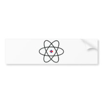 atom nucleus chemistry bumper stickers