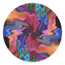 Atom Smashing Round Stickers