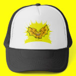 atombat atomised blackoutline cap trucker hat