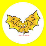 atombat atomises black outline Sticker 2