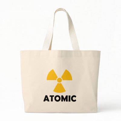 Atomic Tote Bags by cantoproduction