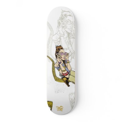 Atomic Cowboy Skate Deck by 40ozcomics