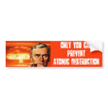 Atomic Destruction bumper stickers