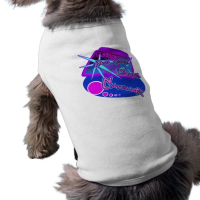 Atomic Dog Retro Rap Hip Hop Rave Electro Dog T-shirt by dustyvinyldesign