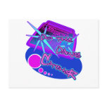 Atomic Dog Retro Rap Hip Hop Rave Electro Post Card
