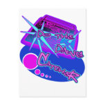 Atomic Dog Retro Rap Hip Hop Rave Electro Post Card