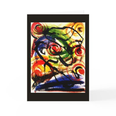 Atomic Energy Greeting Card by donnabellas