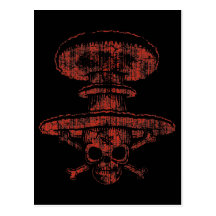 Atomic Mushroom Pirate Post Card
