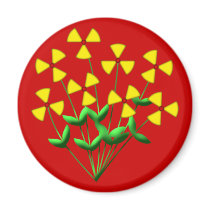 Atomkraft nuclear power Blumen plants flowers Magnete