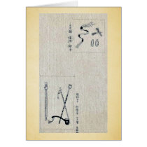 Attachments for uniforms and ceremonial staffs greeting card
