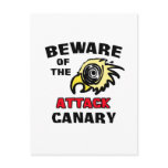 Attack Canary Postcards
